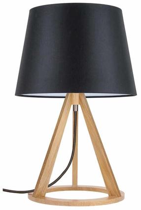 Galda stāvlampas Spot-Light Konan, E27, 25W, melna krās./brūna krās.