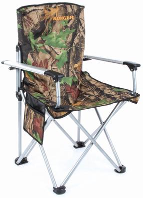 Sulankstoma turistinė kėdė Konger Armchair No. 7, ruda sp./žalia sp.