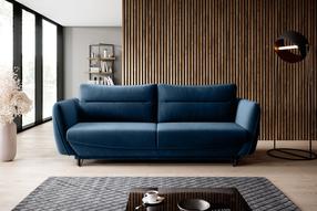 Sofa Silva Lukso 40, tamsiai mėlyna sp., 90 x 236 cm x 90 cm