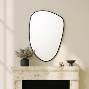 Зеркало Kalune Design Pietra Nera 552NOS2347, подвесной, 91 см x 61 см, черный цв.