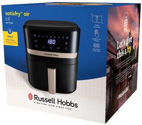 Aerogrils Russell Hobbs Satisfry Air 27630-56, melna krās., 1800 W, 8.3 l