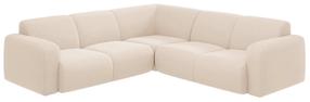Kampinė sofa Micadoni Molino Boucle, smėlio sp., 252 x 252 cm x 75 cm