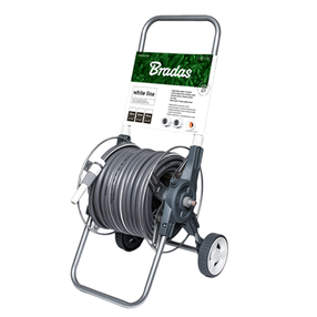 Шланговая тележка со шлангом и аксессуарами Bradas WHITE SILVER PLUS WL-W2K30, 30 м