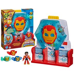 Фигурка-игрушка, c аксессуарами Hasbro Avengers Iron Man And His Awesome Friends Hall Of Armor, многоцветный
