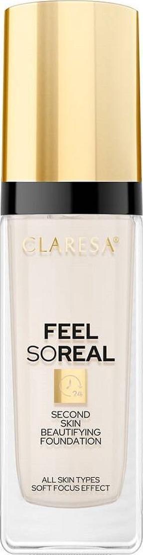 Grima bāze Claresa Feel So Real, fair light krās., 1, 34 g