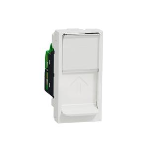 Kompiuterio lizdas grindinėms dėžėms Schneider Electric, balta