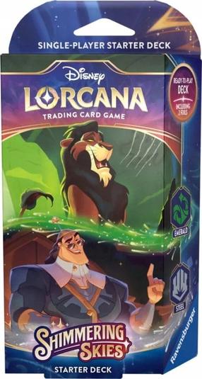 Kāršu spēle Ravensburger Disney Lorcana Shimmering Skies Emerald & Steel, EN