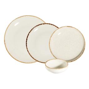 Pusdienu servīze Hermia Vena, porcelāna, balta krās., 24 gab.