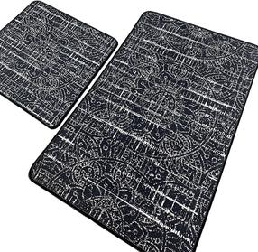 Vannasistabas paklājiņu komplekts Foutastic Asara 359CHL5271, daudzkrāsaina, 100 cm x 60 cm