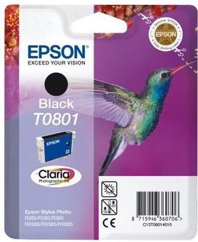 Картридж для струйного принтера Epson T0801 Ink Cartridge Black, черный цв.