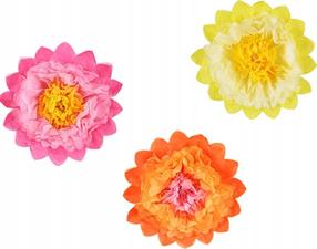 Декорация, набор MFP Flowers, многоцветный, 35 см, 3 шт.
