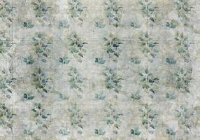 Fototapetas Artgeist Mint Tones - Green Leaf Bouquets On A Retro Patterned Background, 280 cm x 280 cm
