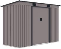 Sodo sandėliukas Oregon, 121 cm x 261 cm x 1776 cm, juoda sp./pilka sp.
