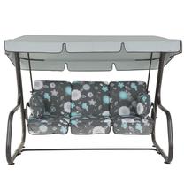 Lauko sūpynės Patio Rimini, mėlyna sp./balta sp./pilka sp., 222 cm x 143 cm x 173 cm