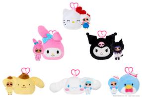 Pliušinis žaislas, raktų pakabukas L.O.L. Surprise! Hello Kitty And Friends Reversible, (spalva/dizainas parenkami atsitiktine tvarka), 11 cm