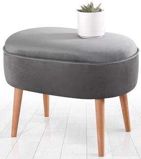 Пуф Hanah Home Moile 209FLF1204, серый цв., 44 см x 63 см x 47 см