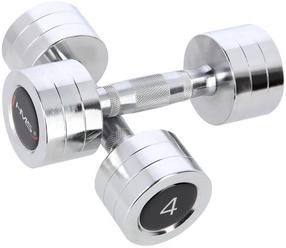 Svarmenų rinkinys HMS Chrome Dumbbells, 2 x 4 kg