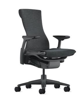 Darbo kėdė Herman Miller Embody, 38.1 - 45.7 x 74.9 x 106.7 - 114.3 cm, juoda sp.