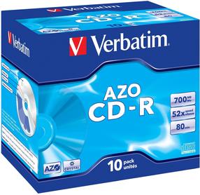 Записываемый компакт-диск Verbatim 43326, 700 MB, 10шт.