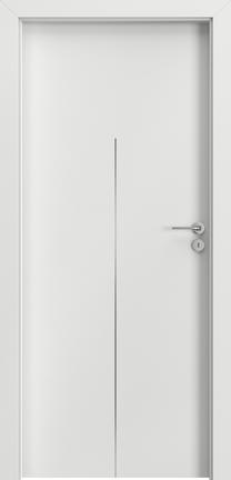 Vidaus durų varčia Domoletti H1 Porta line H1, kairinės, balta sp., 203 x 84.4 x 4 cm