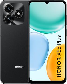 Mobilais telefons Honor X5C Plus 5109BYFH, 128 GB, melna krās.