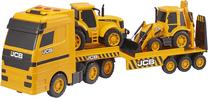  Žaislinis sunkvežimis JCB Heavy Load Transporter 1416416, geltona sp.