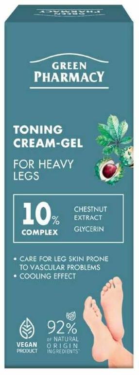 Kreem jalgadele Green Pharmacy Toning, 75 ml