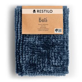 Коврик для ванной Restilo Bati, синий цв., 90 см x 60 см