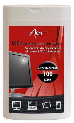 Valymo servetėlės, ekranams ART, 100 vnt.