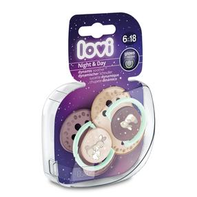 Соска Lovi Night & Day Girl, 6+ мес., светло-коричневый цв.