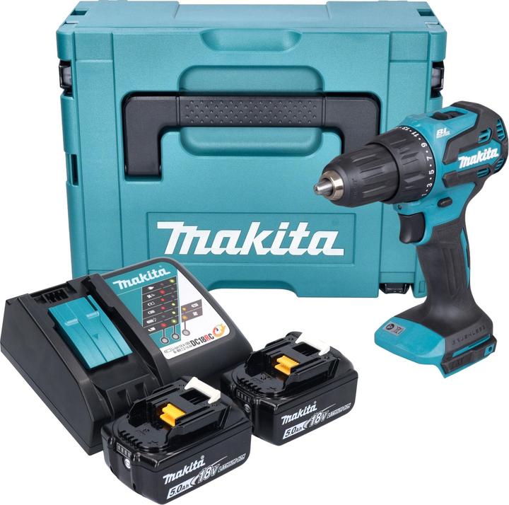 Akulööktrell-keeraja koos akuga Makita DHP490RTJ, 18 V, 5 Ah