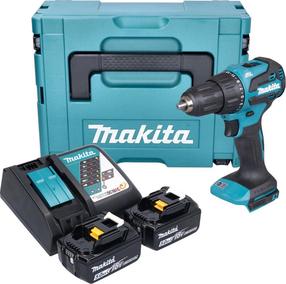 Akulööktrell-keeraja koos akuga Makita DHP490RTJ, 18 V, 5 Ah