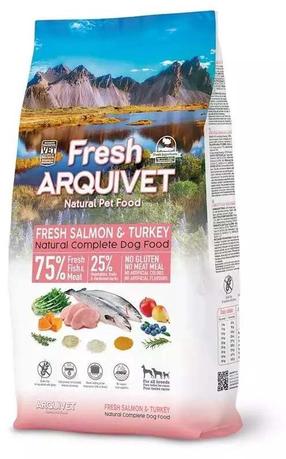 Kuiv koeratoit Arquivet Fresh, kalkun/lõhe, 2.5 kg