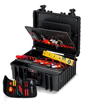 Ящик для инструментов Knipex Robust34 Electric, 00 21 36, 41.9 см x 51 см x 21.5 см, черный цв.