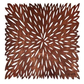 Galda paklājiņš Hermia Pointy, 36 cm x 36 cm, 4 gab., Rozā krās.