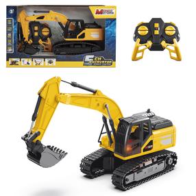 Radiovadāms ekskavators Mondo Motors 13-63847, melna krās./dzeltena krās.