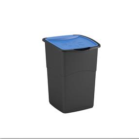 Rūšiavimo šiukšliadėžė Curver, 47 l, mėlyna sp./juoda sp.