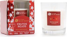 Svece, aromātiskā La Casa De Los Aromas Red Fruits, 25 h, 120 g, balta krās./sarkana krās.