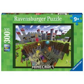 Пазл Ravensburger Minecraft XXL 13334, 36 см x 49 см, 300 шт., многоцветный
