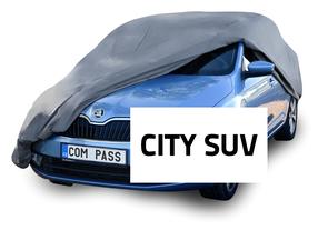 Automašīnas pārsegs Compass Full City SUV, pelēka krās., 460 x 185 x 145 cm