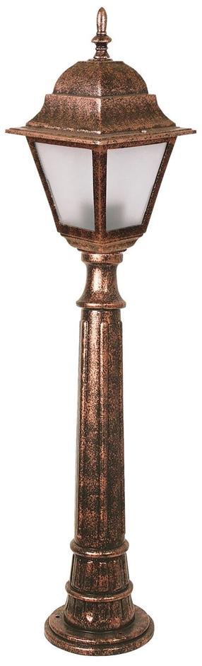 Pastatomas lauko šviestuvas Opviq BSU-68179-BKR-B, 60W, E27, IP65, bronzos sp./ruda sp., 18 cm x 90 cm