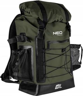 Turistinė kuprinė NEO Hiking 63-131, juoda sp./tamsiai žalia sp., 30 l