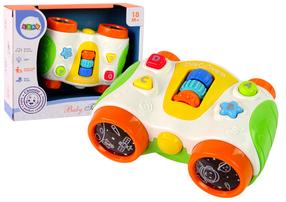 Interaktīva rotaļlieta binoklis Lean Toys Baby Telescope, 13 cm, daudzkrāsaina