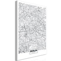 Reprodukcija Artgeist Map of Berlin N8578PWD, 40 cm x 60 cm