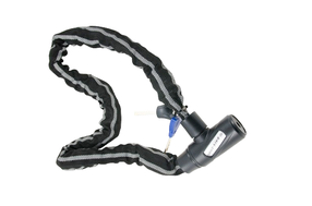 Slēdzene Bottari Premium Security, melna krās., 1000 mm x 8 mm