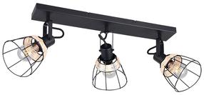 Светильник потолочный Reality Jerome R86233032, E27, 3 x 10 Вт, черный цв. / черный цв.
