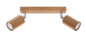 Lampa griesti Sollux Zeke 2 SL.1029, GU10, 2 x 40 W, brūna krās. / brūna krās.