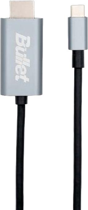 Kabelis Bullet B_TYPEC_HDMI USB Type-C, HDMI, 1 m, juoda sp.
