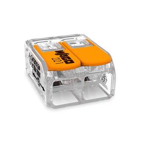 Klemm Wago 3-WAY, 2x0,5-6mm², 32 A, oranž v., 50 tk