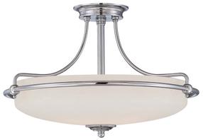 Valgusti lagi Elstead Lighting Griffin QZ-GRIFFIN-SFM-AN, E27, 4 x 60 W, valge v. / kroom v., 52,8 x 52,8 cm